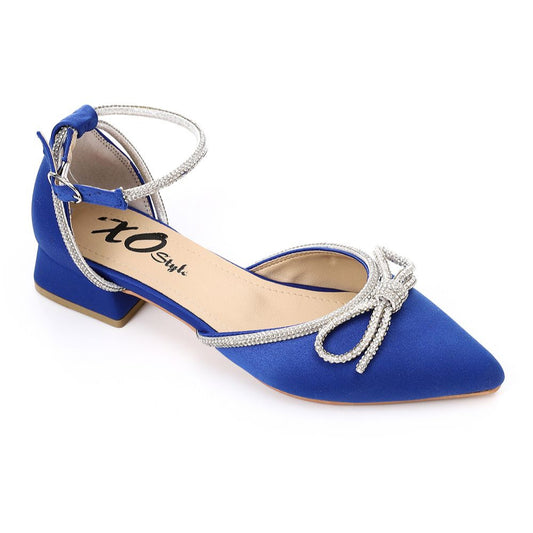Fashionable Strass Strap Heeled Shoes