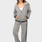 Shechick Bi-Tone Hoodie & Sweatpants Tracksuit Set