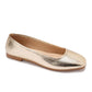 XO Style Comfortable Metallic Flat Shoes