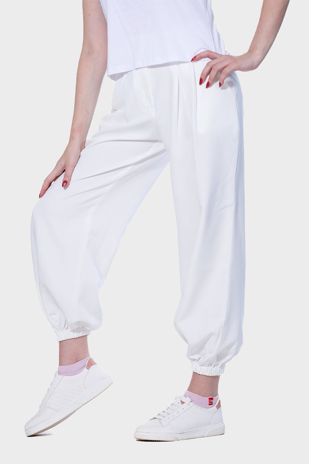 Slouchy Pants with Side Pockets