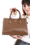 Mr.Joe Classy Flocked Leather Handbag