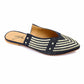 Mr.Joe Pointed Toecap Flat Mule Shoes