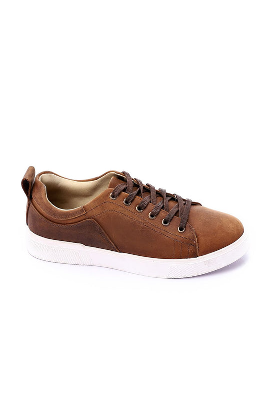 Mr.Joe Lace up Genuine Leather Sneakers