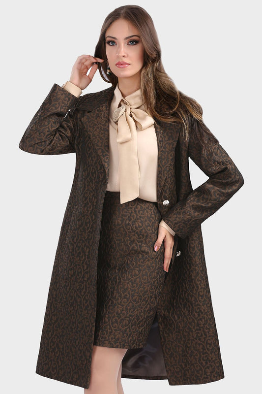 Smoky Jacquard Coat