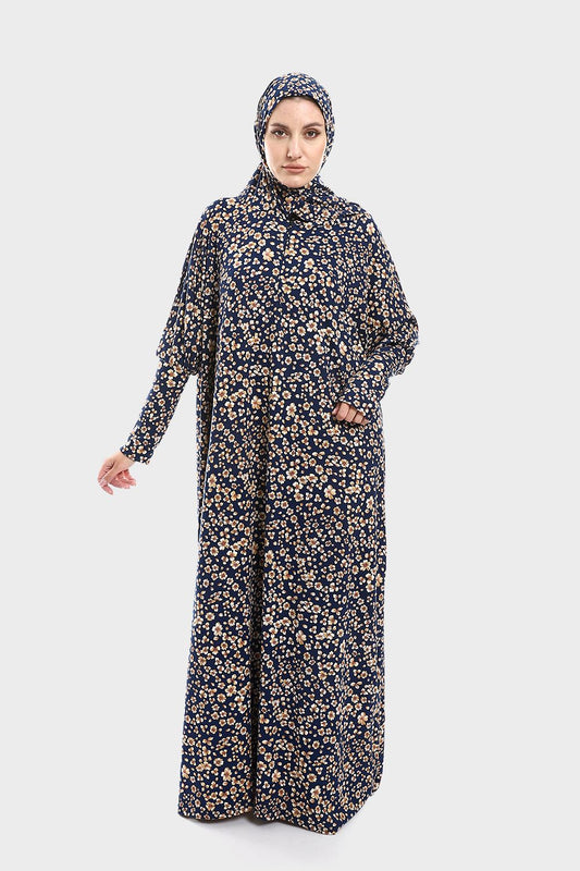 Izor Floral Isdal with Attached Veil