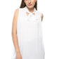 Mr.Joe Tie Neck Sleeveless Blouse