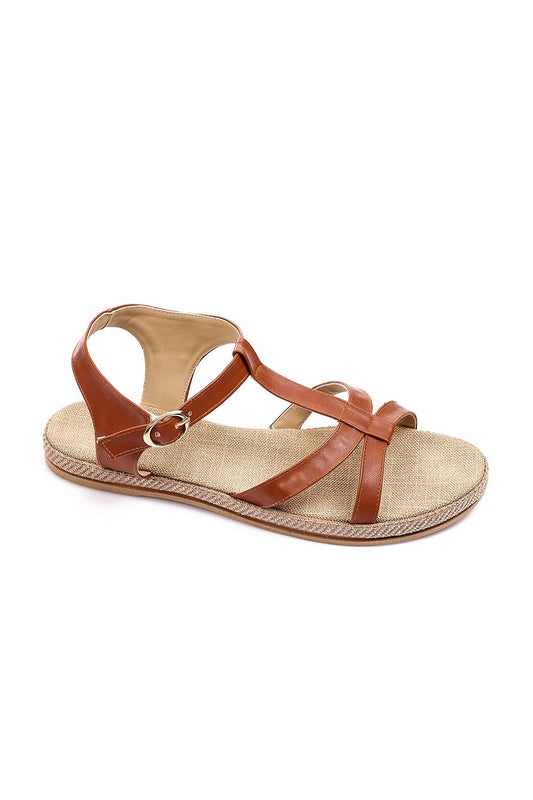 XO Style Open Toe Flat Sandal