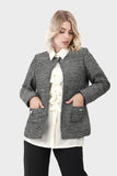 Smoky Open Front Jacket with Lining