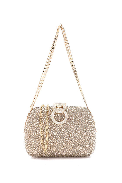 Chic Strass Studded Clutch