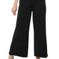 Mr.Joe Back Flap Pockets Wide Leg Pants