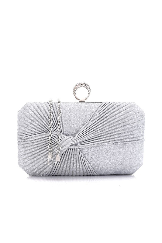 Mr.Joe Glittery Twisted Front Clutch