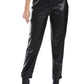 Mr.Joe Solid Leather Straight Trousers