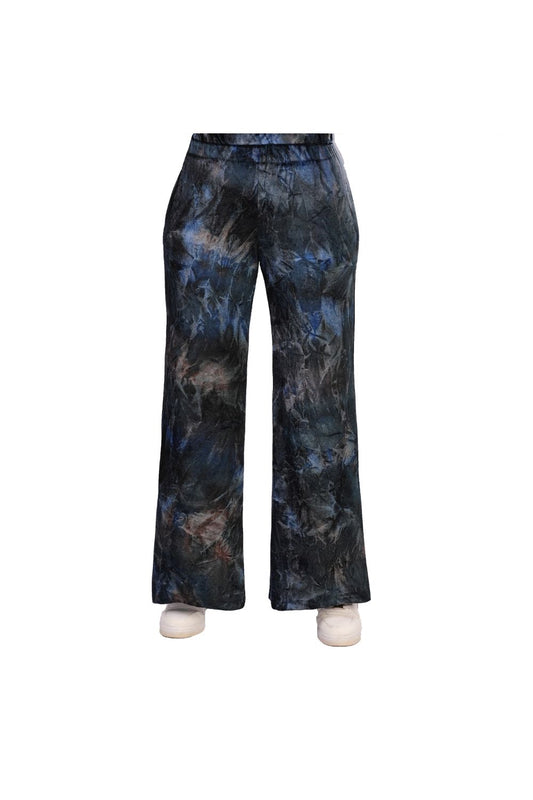 Smoky Tie Dye Velvet Flare Pants