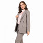 Smoky Light Striped Wool Formal Blazer