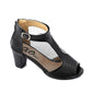 XO Style High Heeled Sandals with Mesh Sides