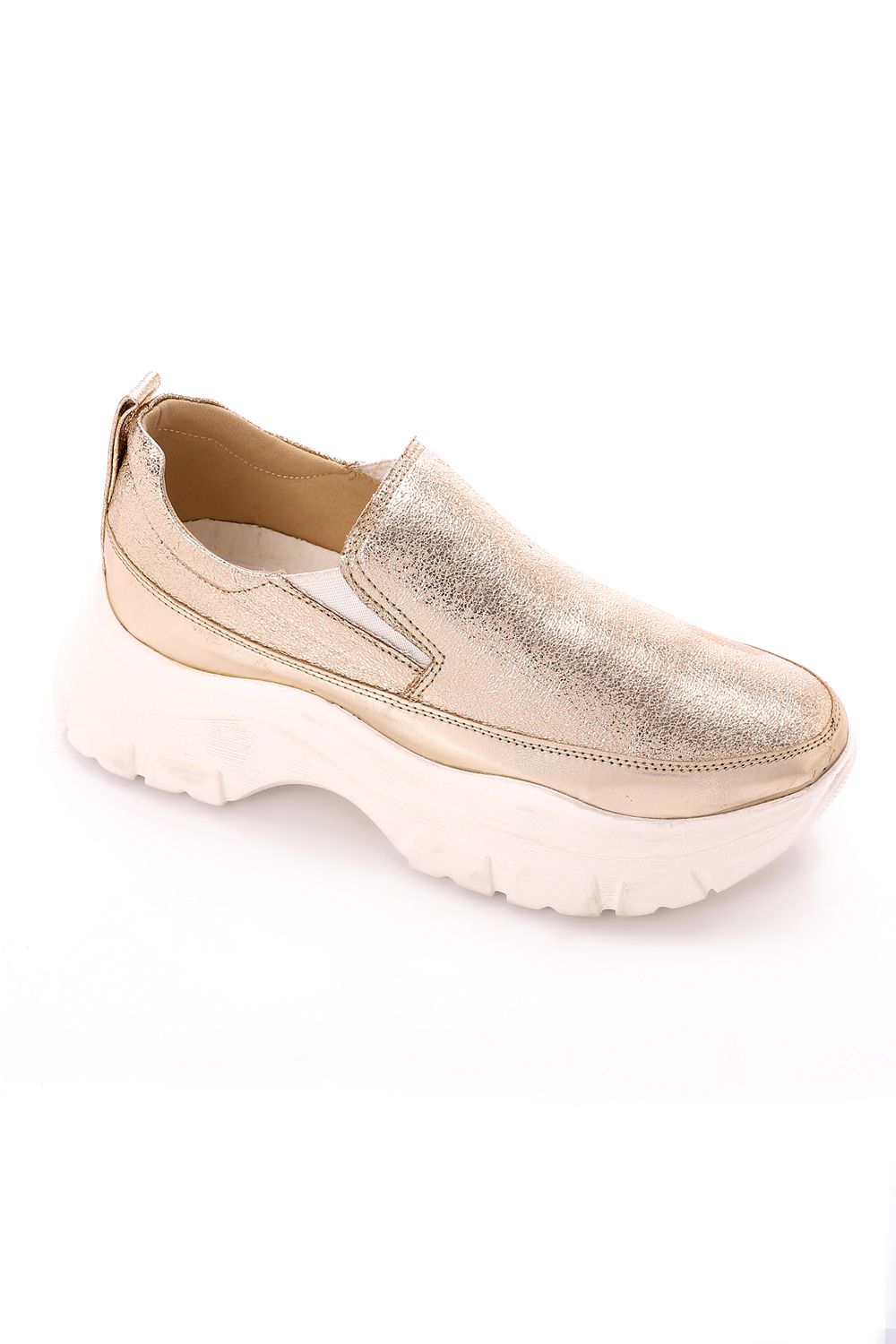 Mr.Joe Slip-On Shiny Chunky Sneakers