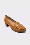 Shoeroom Golden Detailing Heeled Loafer