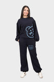 Shechick Cute Teddy Bear Printed Pajama Set