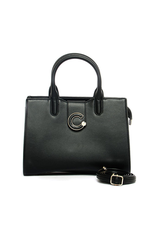 Shoeroom Flocked Side Hand Bag