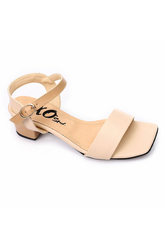 XO Style Elegant Solid Heeled Sandals