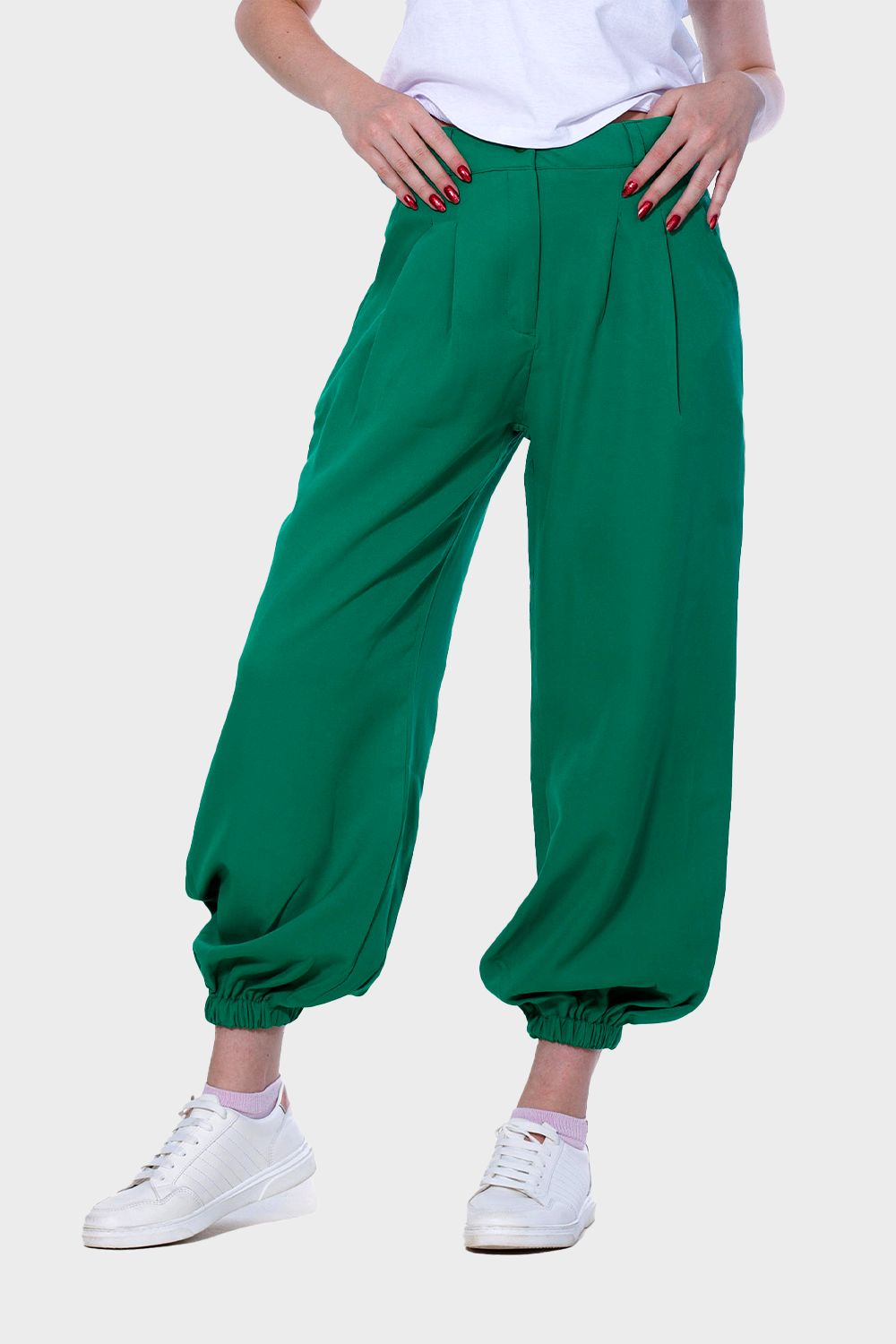 Slouchy Pants with Side Pockets