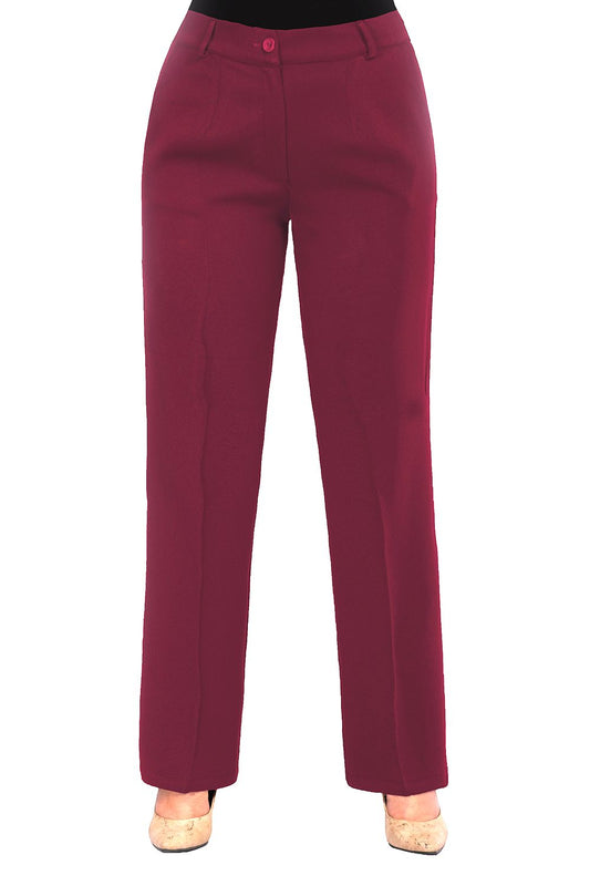 Smoky Straight Leg Crepe Pants