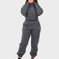 Shechick Crop Sweatshirt & Sweatpants Active Set