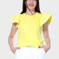 Miss Venus Ruched Sleeve Top