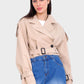 Miss Venus Cropped Trench Jacket