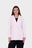 Miss Venus Wool Checkered Blazer