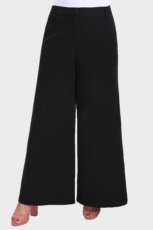 Smoky Plain Wide Leg Pants