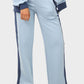 Shechick Bi-Tone Straight Leg Sweatpant