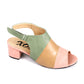 XO Style Tri-Tone Heeled Sandal