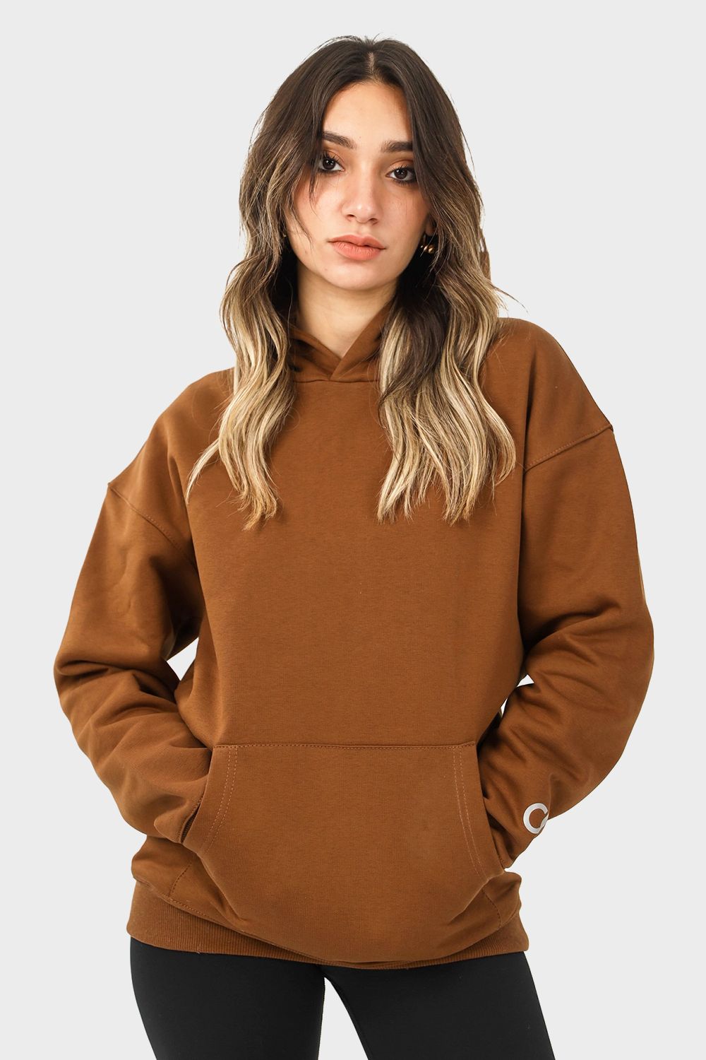 Shechick Plain Oversized Hoodie