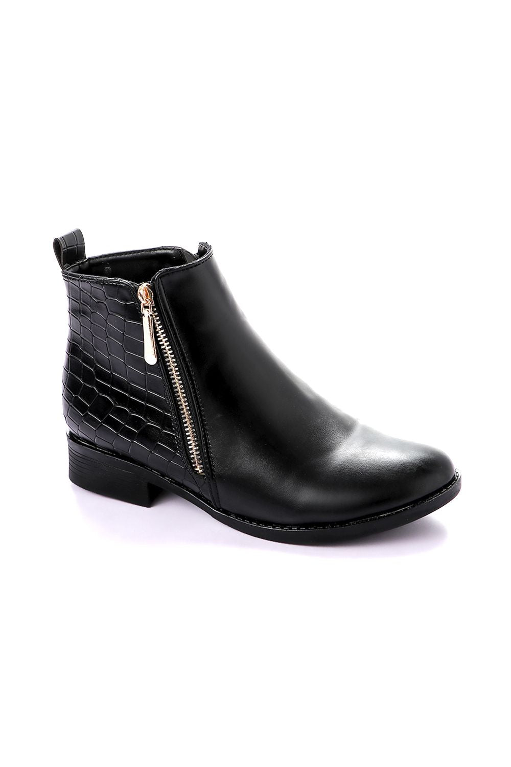 XO Style Elegant Half and Half Boots