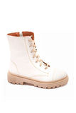 XO Style Combat Boot with Side Zip-Up