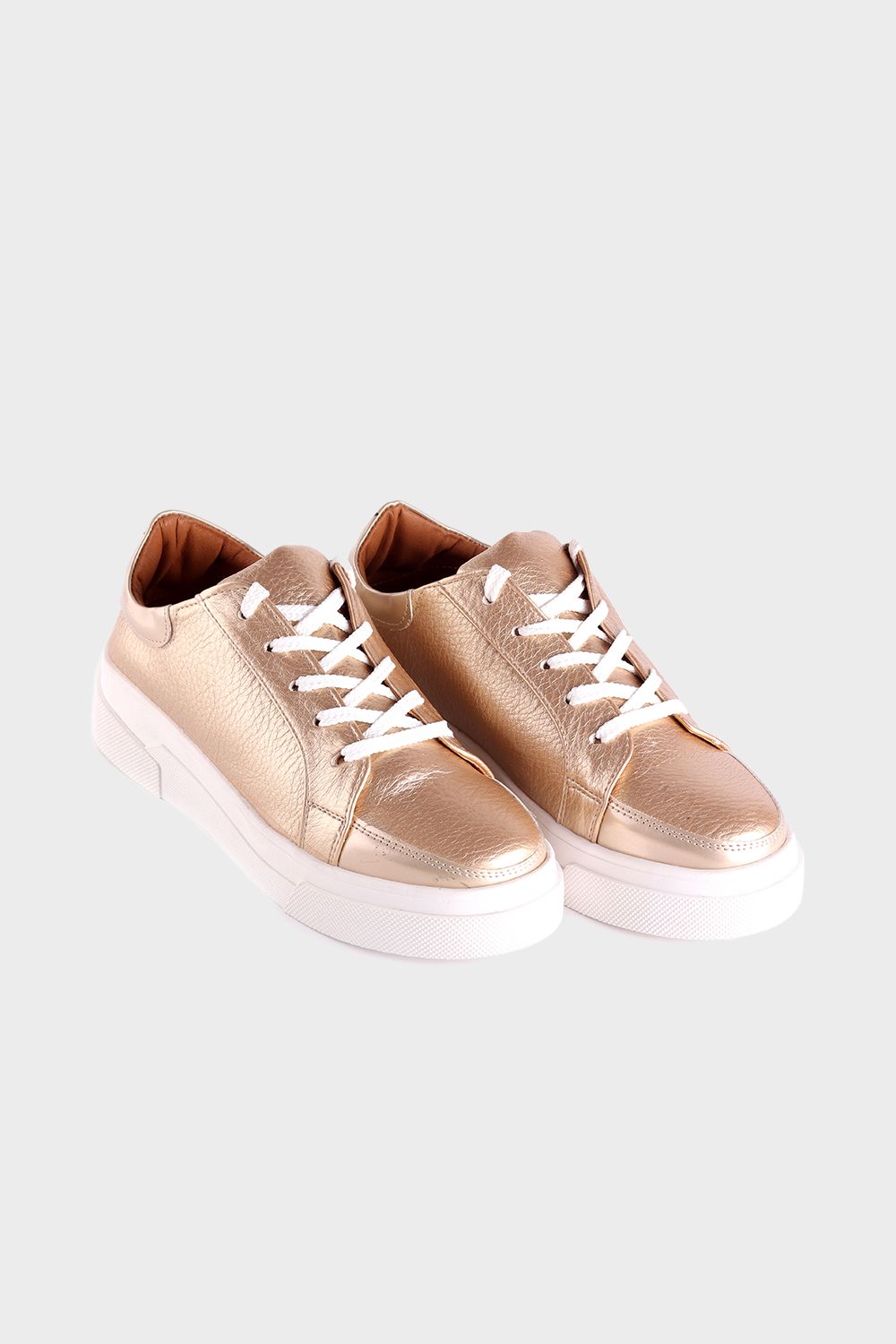 Mr.Joe Simple Metallic Sneakers