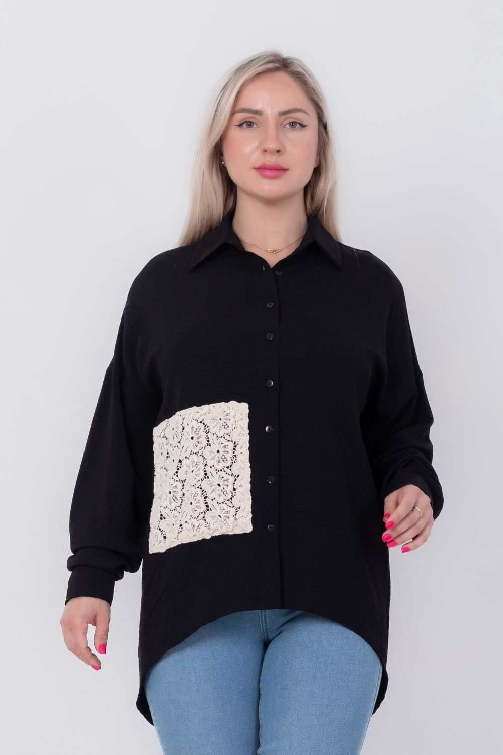 Miss Venus Mesh Pocket Shirt