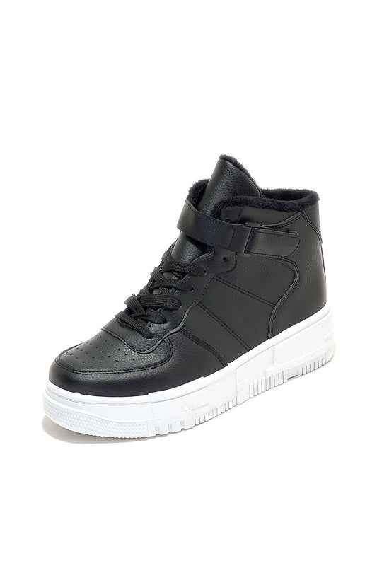 Shoeroom Leather Ankle Sneakers