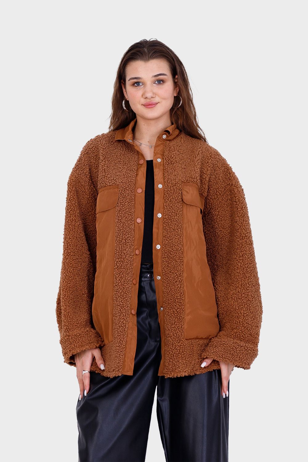 Miss Venus Front Pockets Teddy Jacket