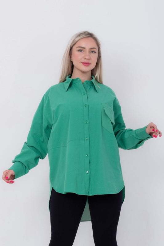 Miss Venus Basic Shirt with Side Flap Pocket