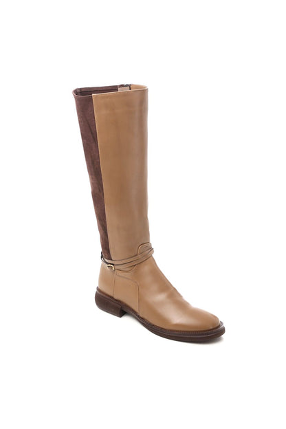 Leather Knee High Boot
