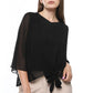 Mr.Joe Chiffon Blouse with Tie Hem