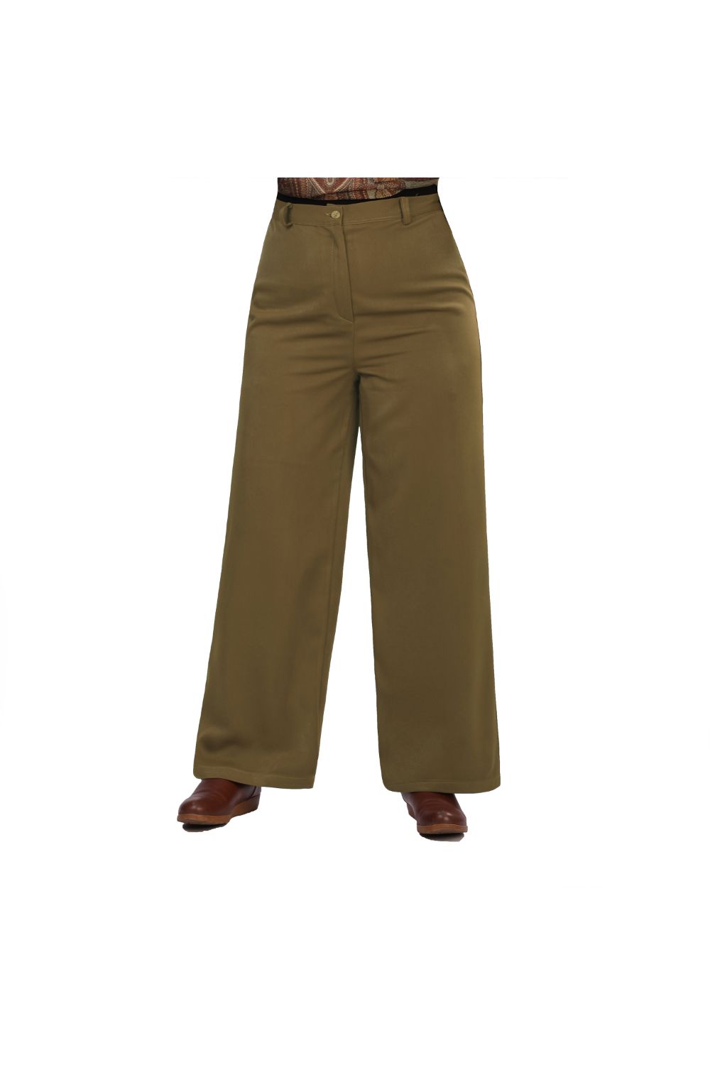 Smoky High Waist Wide Leg Pants