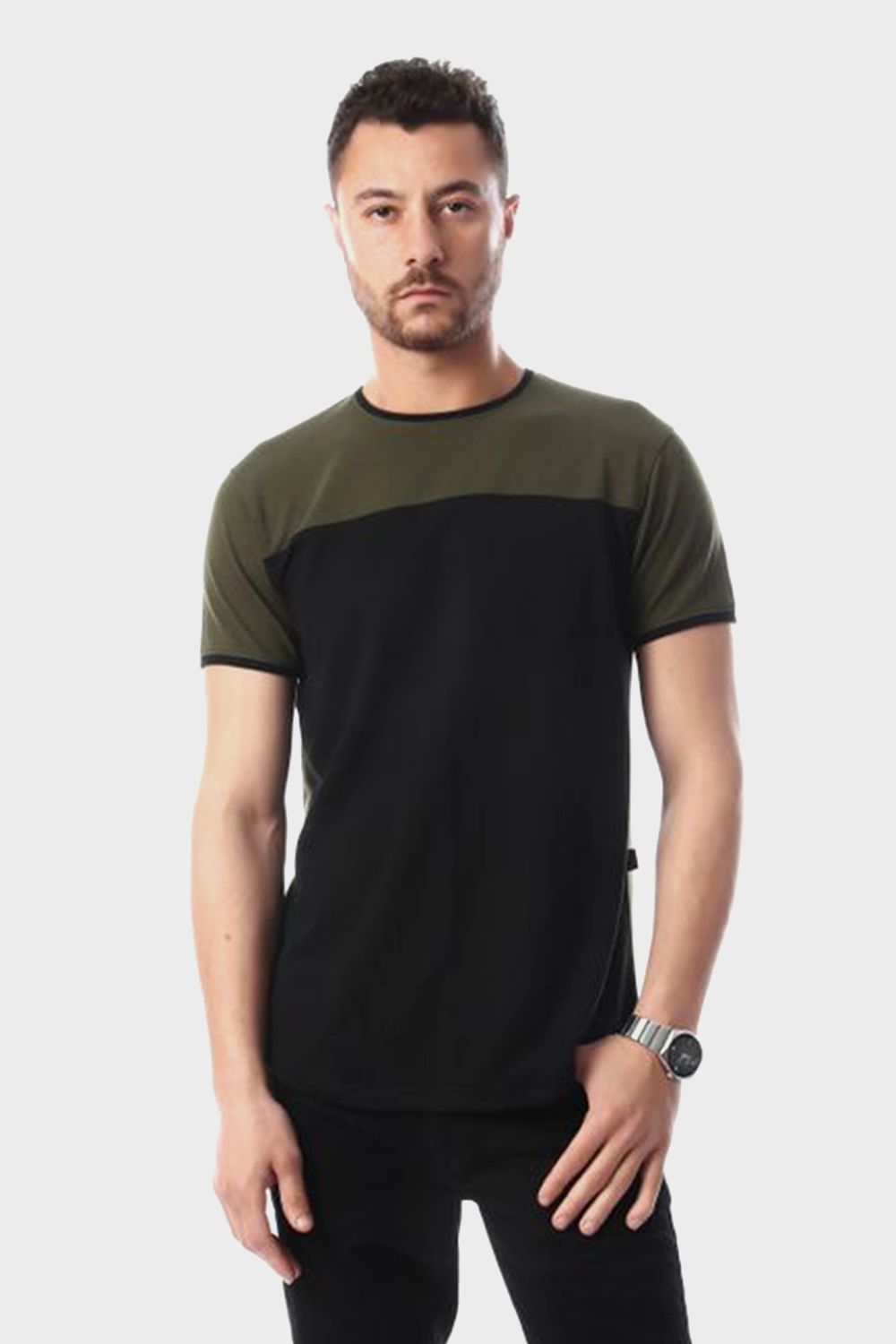 Izor Bi-Tone Half Sleeves T-Shirt