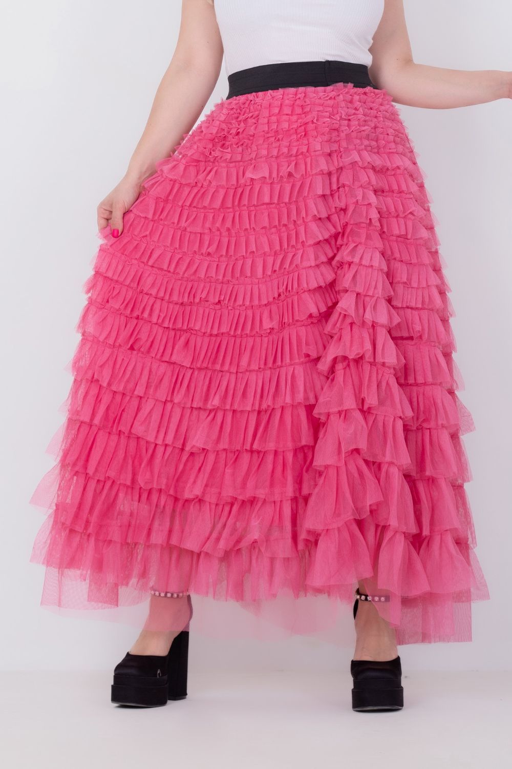 Miss Venus Fluffy Tulle Maxi Skirt