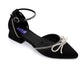 XO Style Fashionable Strassed Strap Heeled Shoes