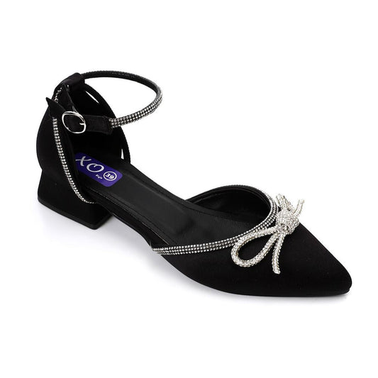 Fashionable Strass Strap Heeled Shoes