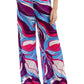 Mr.Joe Colorful Mid Rise Silk Pants