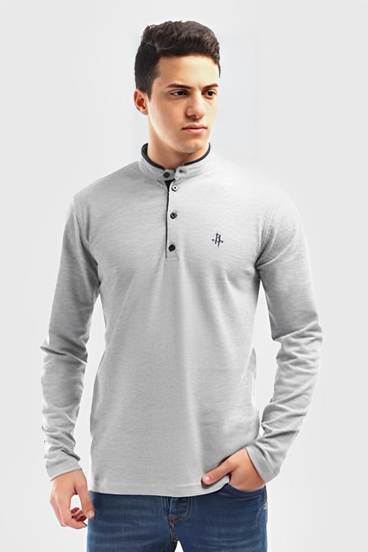 Izor Solid Long Sleeve Casual T- Shirt